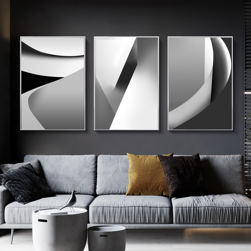 Home Office York - Pintura en lienzo nórdico, póster blanco