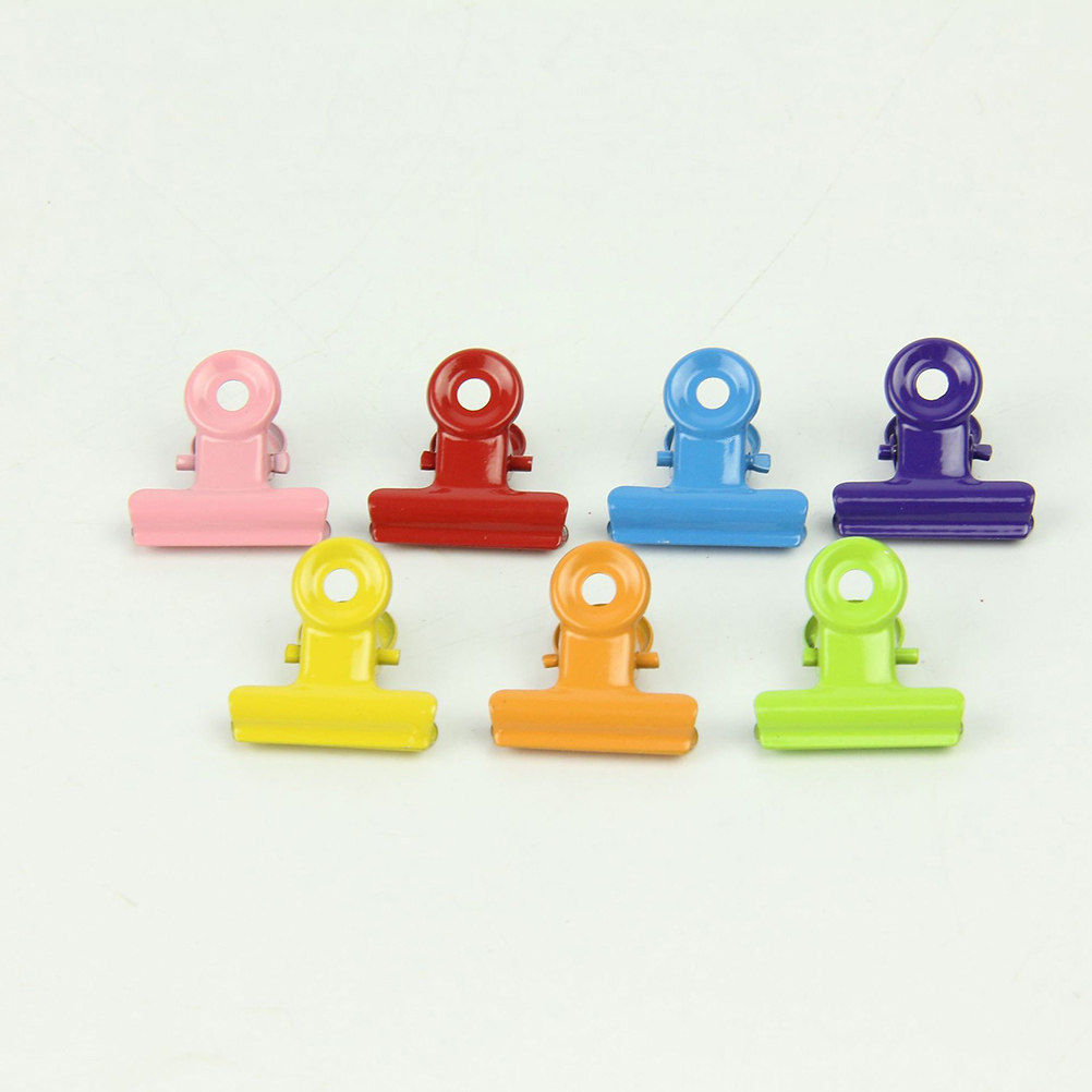 Home Office Organization - 20 clips de papel metálicos coloridos