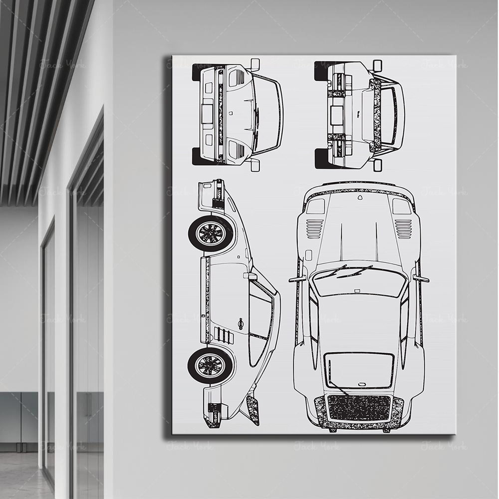 Home Office York - Regalo para él Coche vintage |