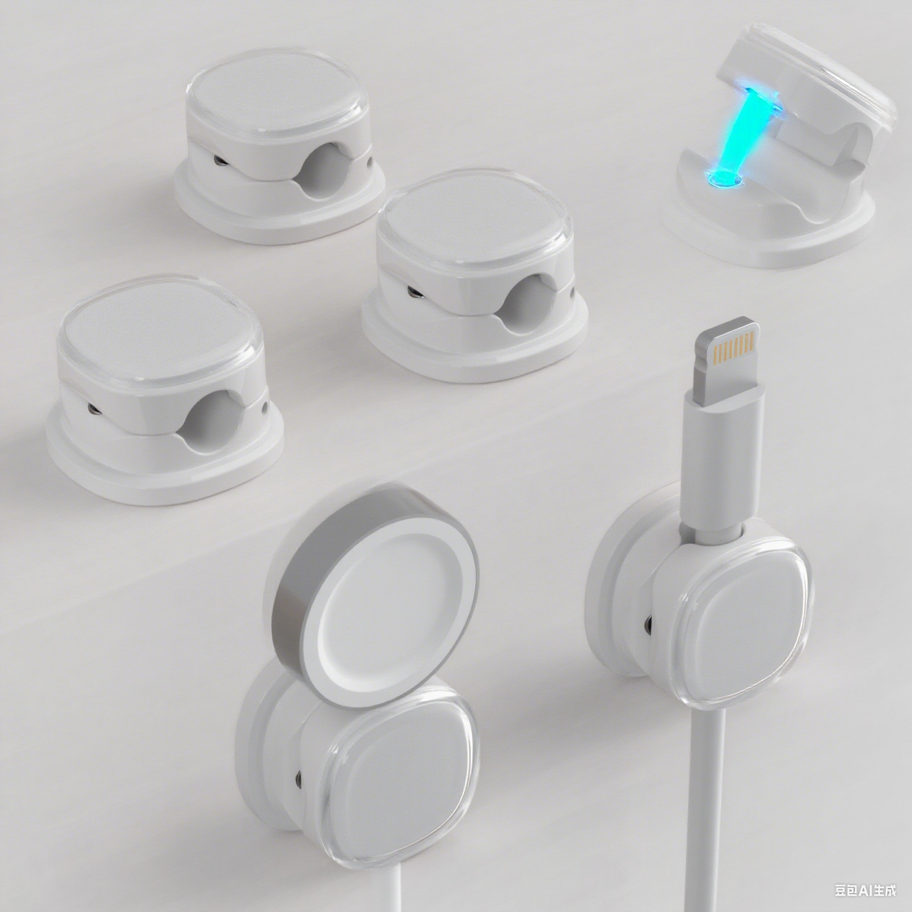 Home Office Organization - 3/6/8/12 Uds Clips magnéticos para cables,