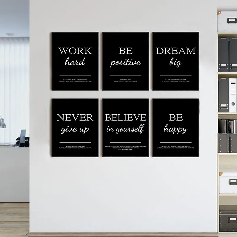 Home Office Room Inspiration - Pósteres Decorativos Modernos y Sencillos con