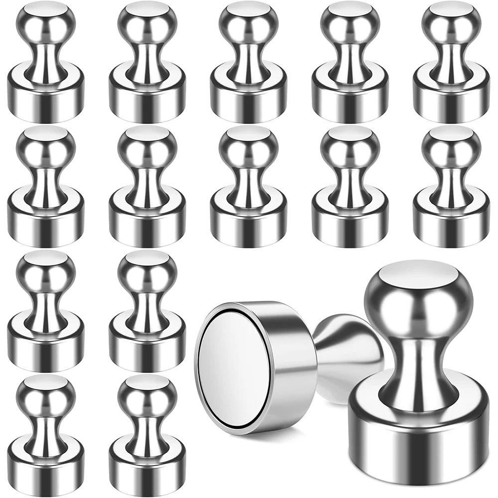 Whiteboard Magnetic - Imanes de Neodimio Metálicos Fuertes, Chinchetas