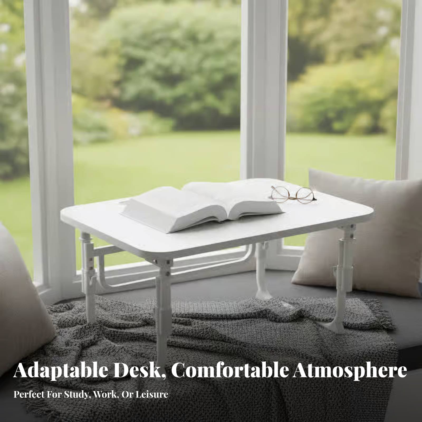 Laptop Stand Foldable - Escritorio Plegable Ajustable, Diseño Plegable, Soporte
