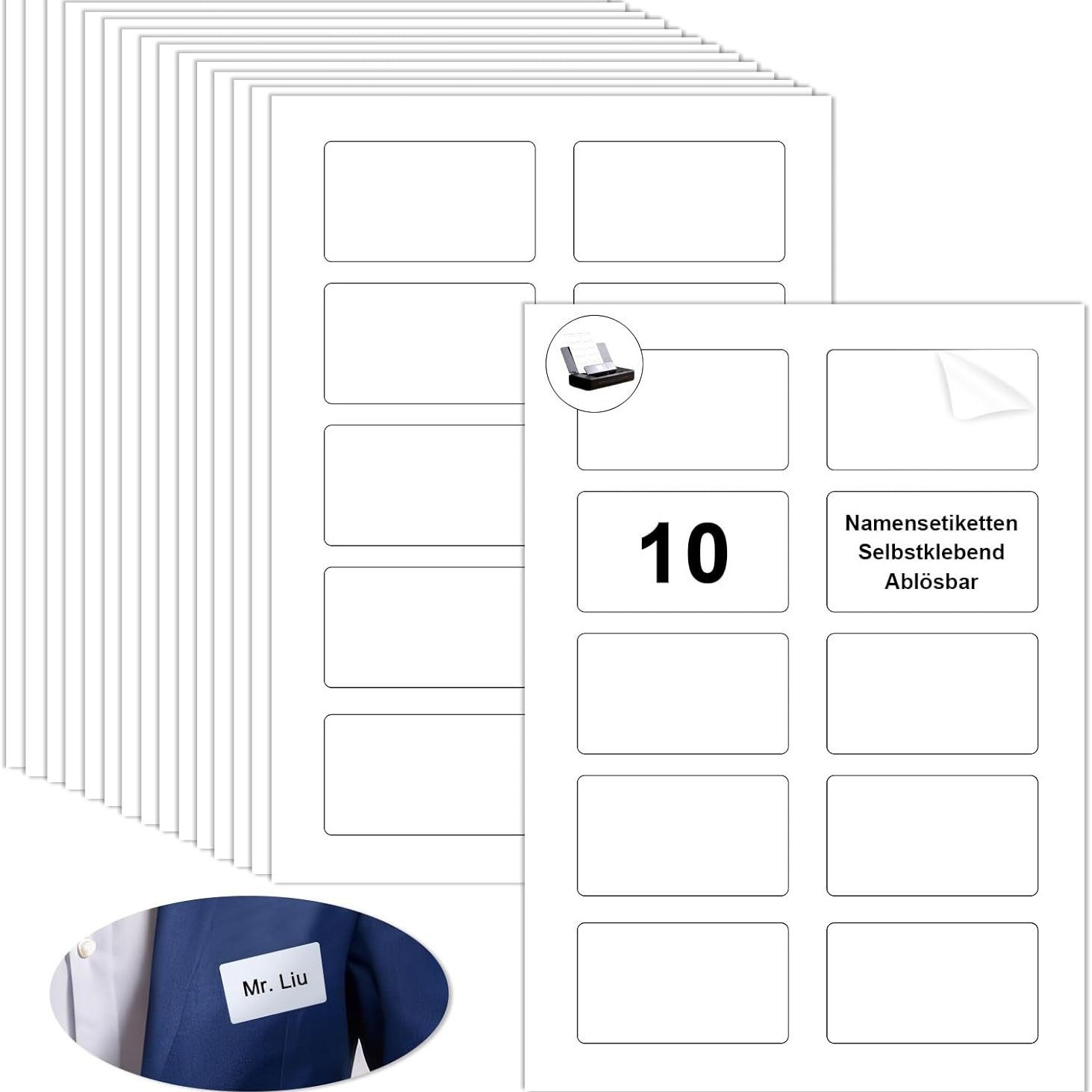 Home Office Organization - 20/80 hojas de papel adhesivo A4,