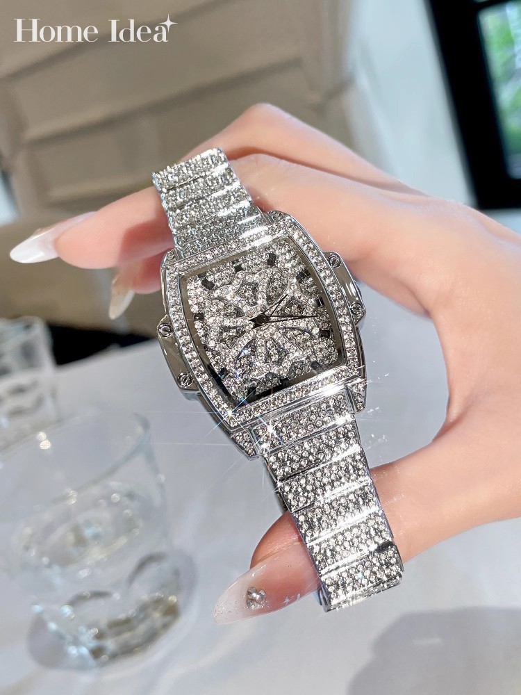 Home Office Design Ideas - Reloj de cuarzo con diamantes brillantes