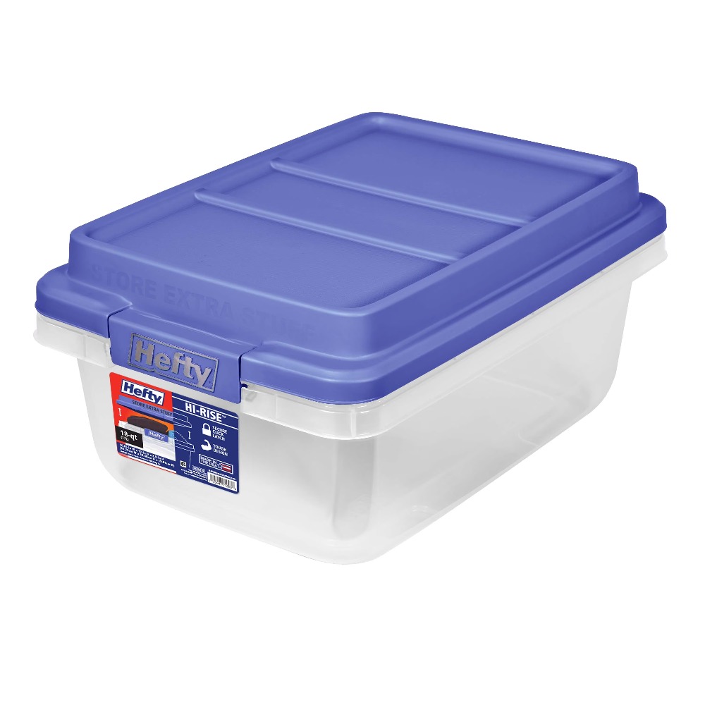 Home Office Box - Contenedor de Almacenamiento de Plástico Transparente