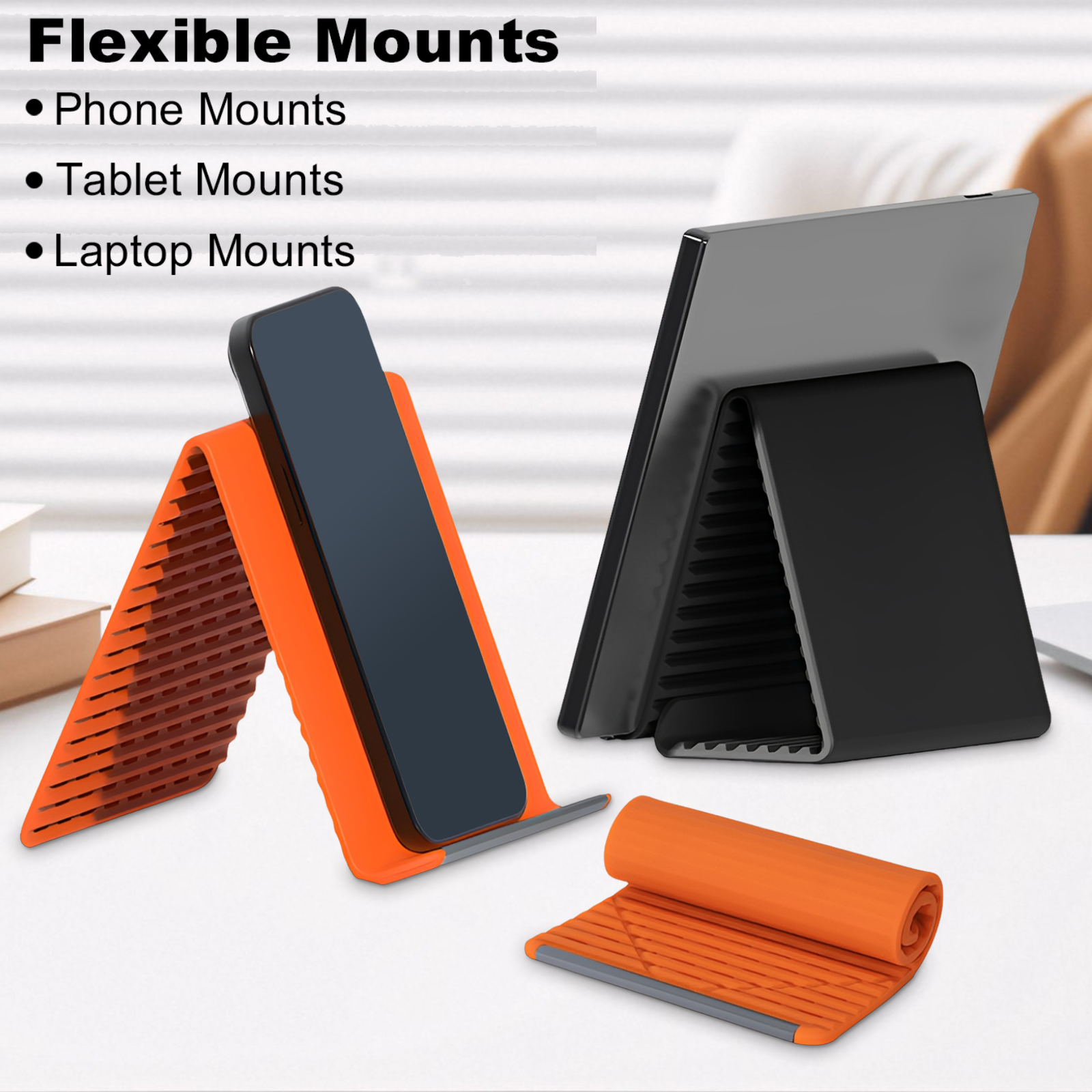 Laptop Stand Foldable - Soporte de Silicona para Teléfono con