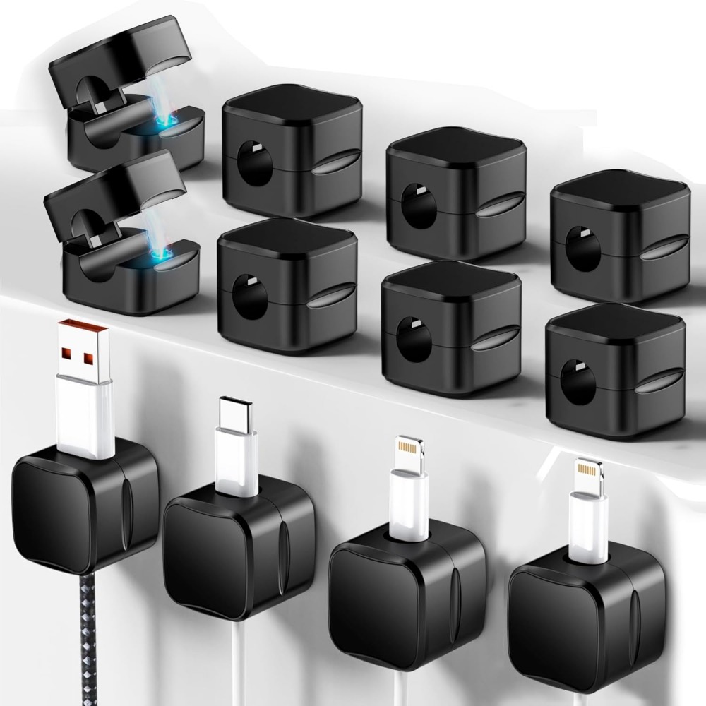Home Office Organization - Clips Magnéticos para Cables: Organizador de