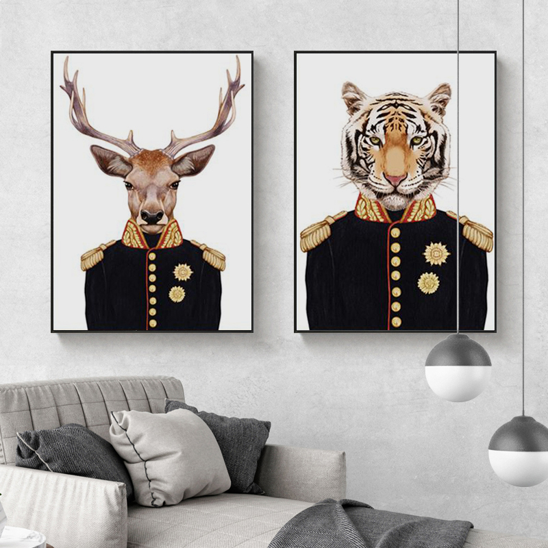 Home Office York - Impresiones en lienzo de animales generales