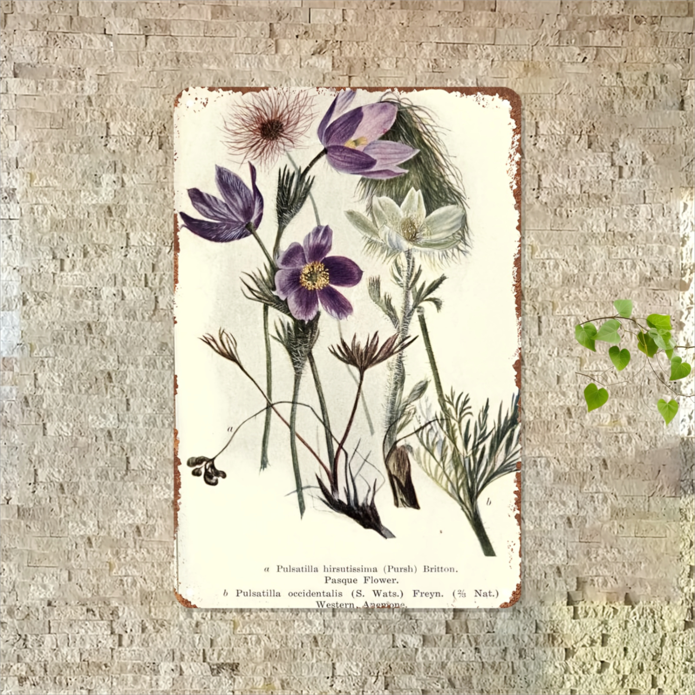 Home Office Kitchen - Decoración de pared floral de metal
