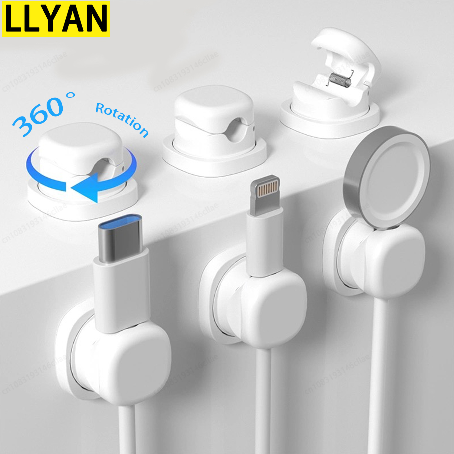 Home Office Organization - Organizador de cables adhesivo, Clip de