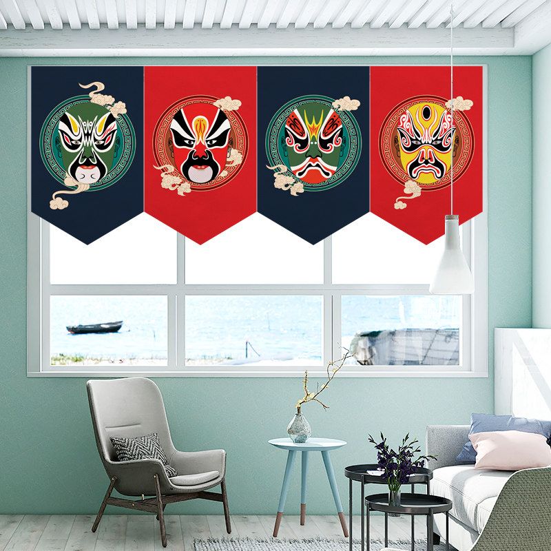 Home Office Trend - VIKAMA - Bandera Triangular Colgante de