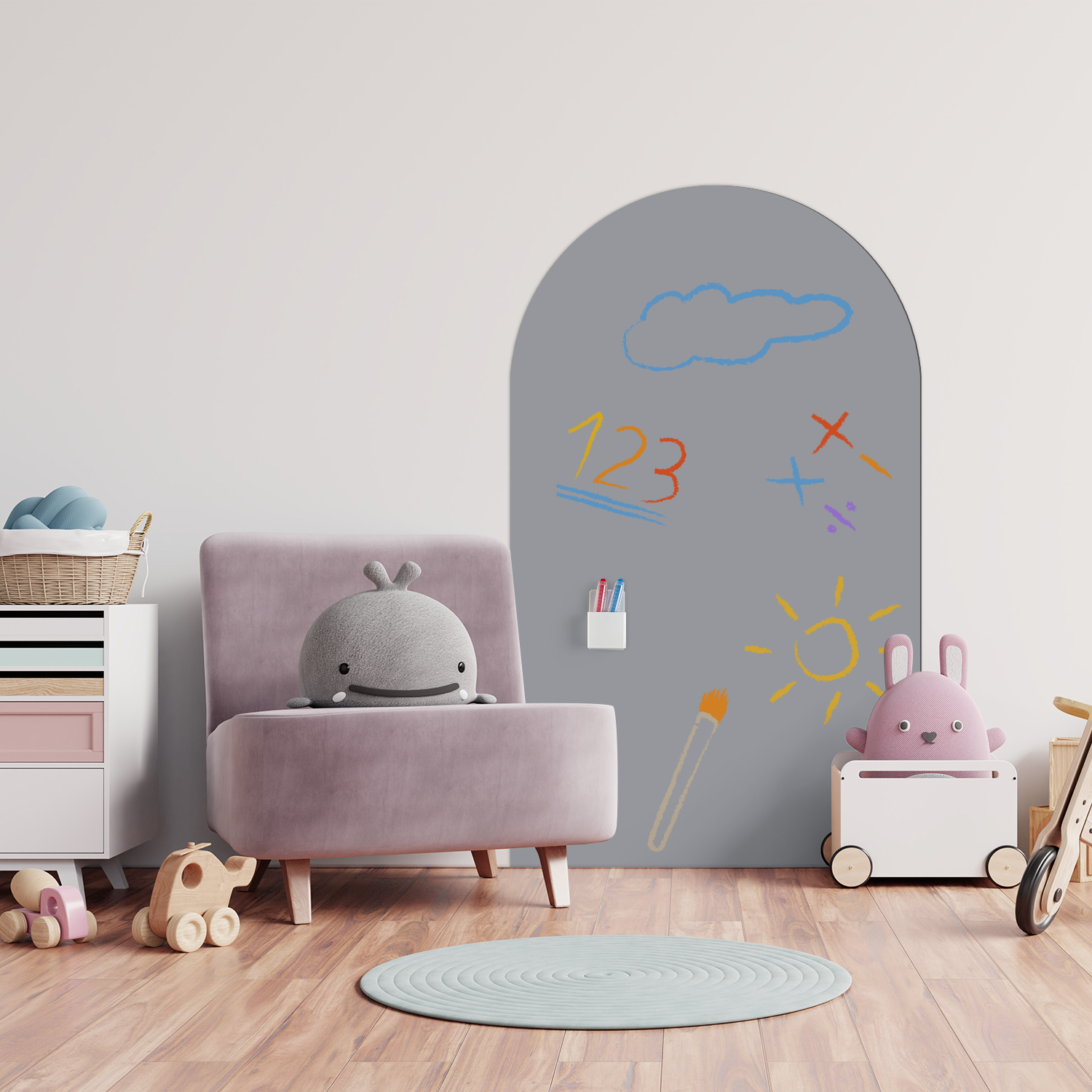 Whiteboard Magnetic - 1 Pieza de Adhesivo Decorativo Magnético