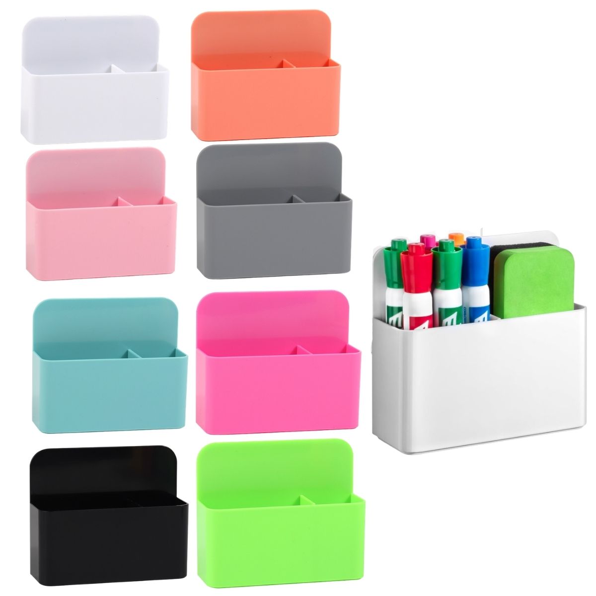 Whiteboard Magnetic - 2 Soportes Magnéticos para Marcadores de