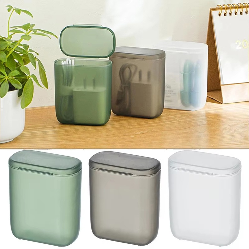 Home Office Organization - Caja de almacenamiento transparente para cables