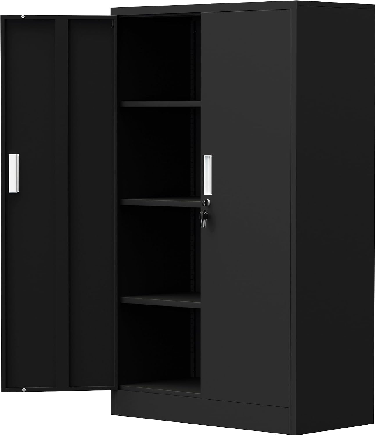 Home Office Kitchen - Armario de Almacenamiento Metálico con Cerradura