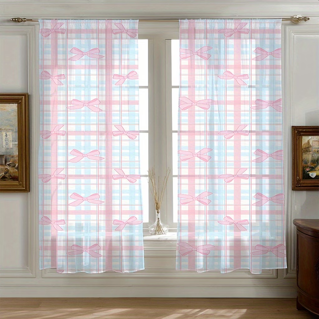 2 Cortinas Transparentes con E - Home Office Room Inspiration reseña y precio