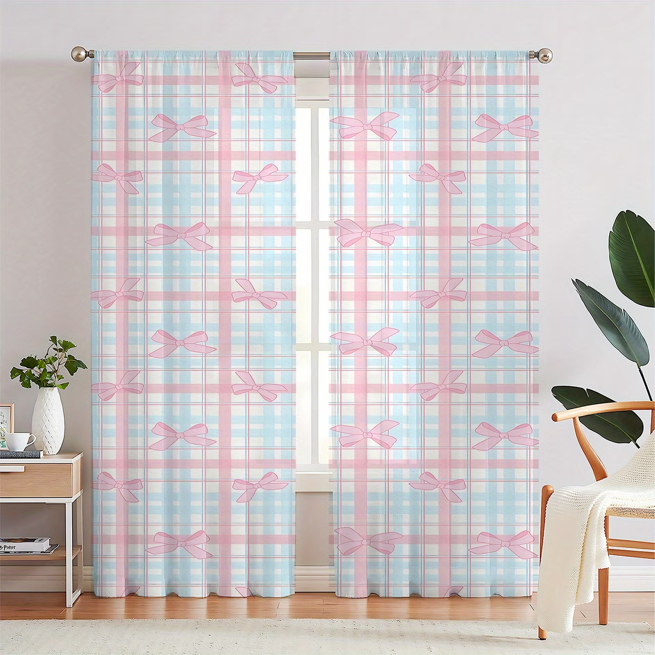2 Cortinas Transparentes con E - Home Office Room Inspiration reseña y precio