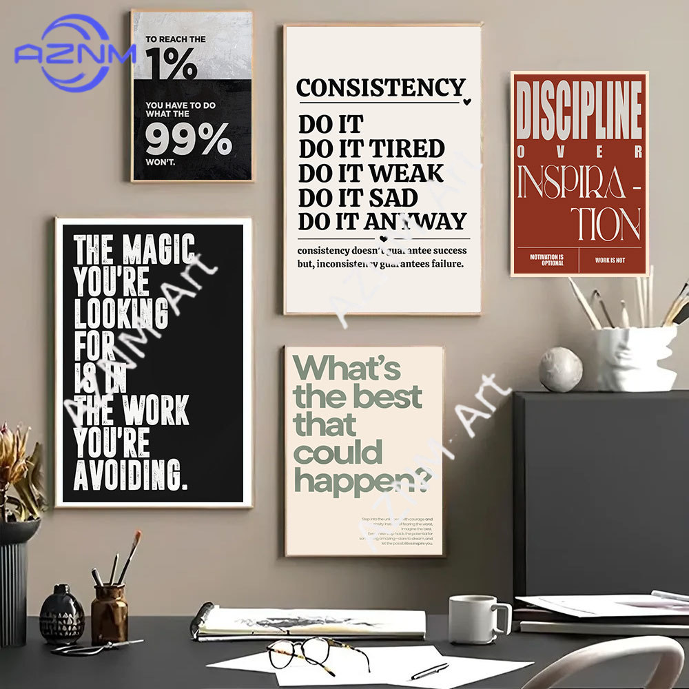 Póster Minimalista con Frases  - Home Office Room Inspiration reseña y precio