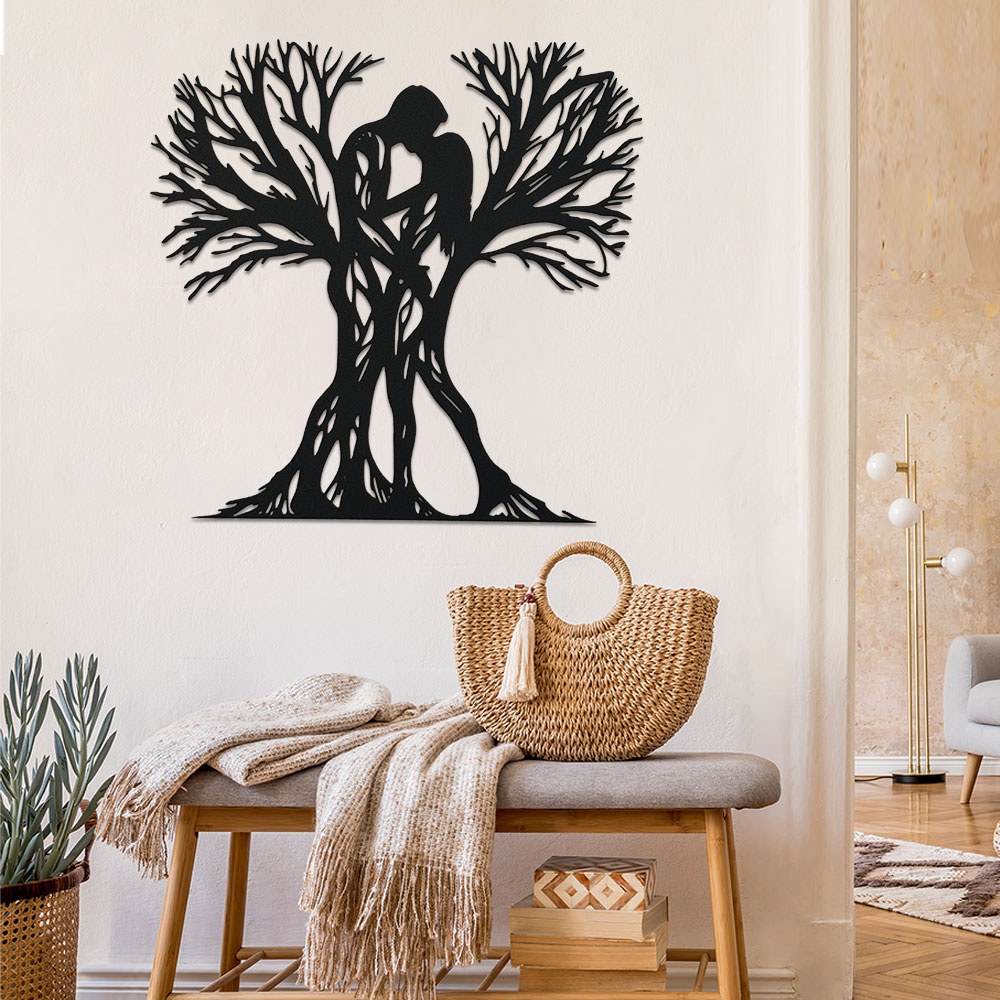 Escultura de árbol de metal de - Home Office Room Inspiration reseña y precio