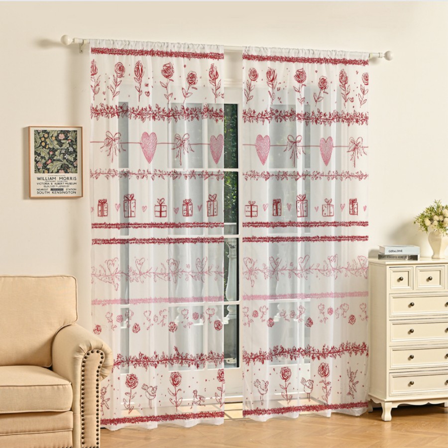 2 Cortinas Transparentes con E - Home Office Box reseña y precio