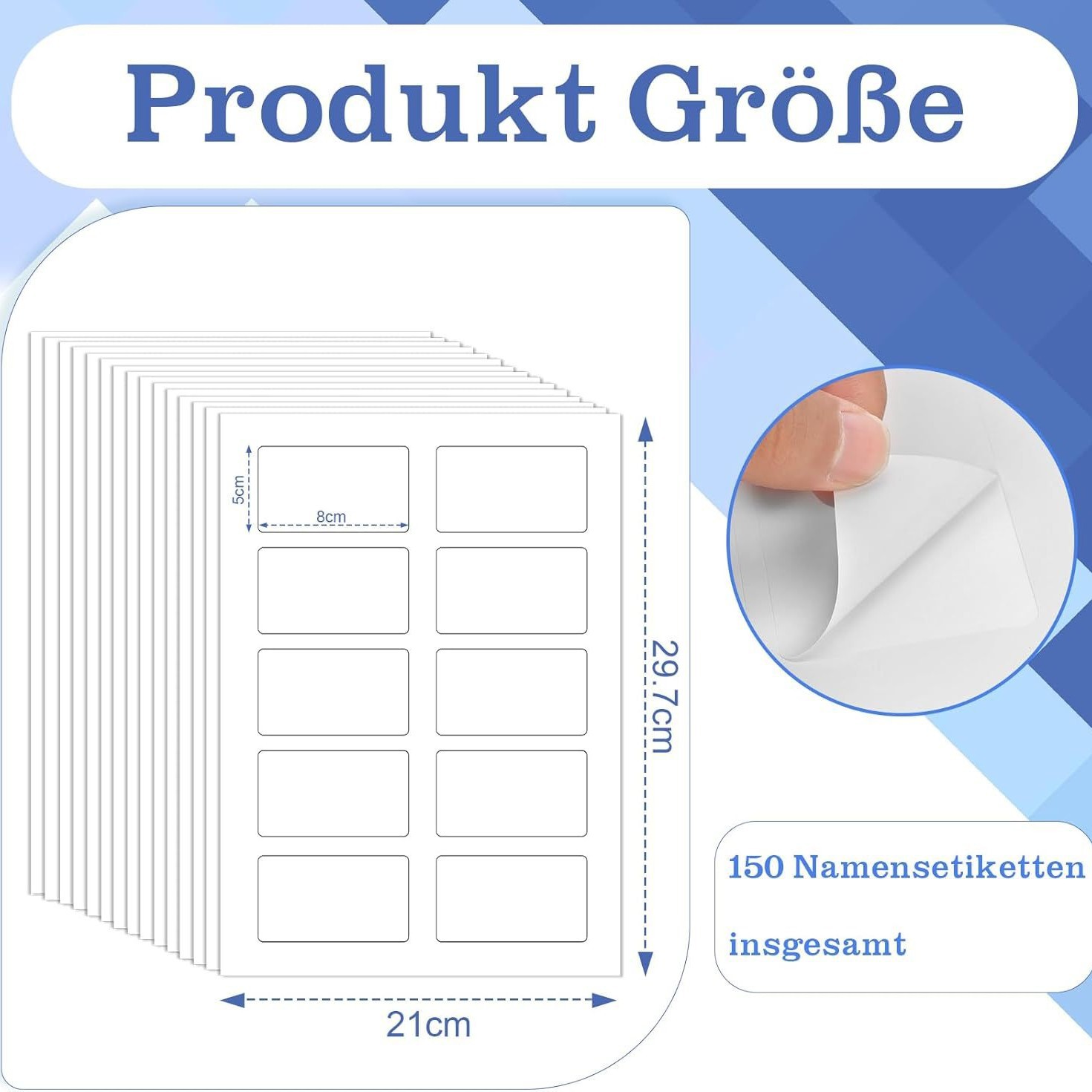 20/80 hojas de papel adhesivo  - Home Office Organization reseña y precio