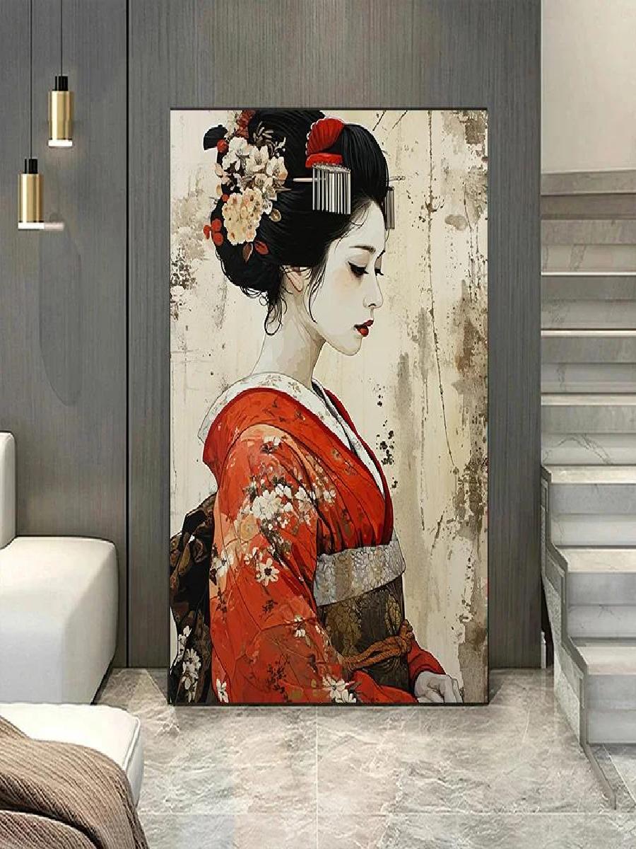Arte de pared de lona de Geish - Home Office Room Inspiration reseña y precio