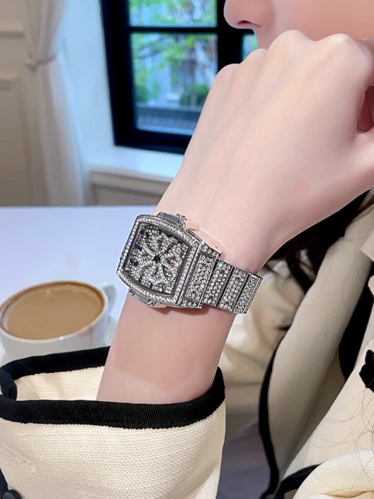 Reloj de cuarzo con diamantes  - Home Office Design Ideas reseña y precio