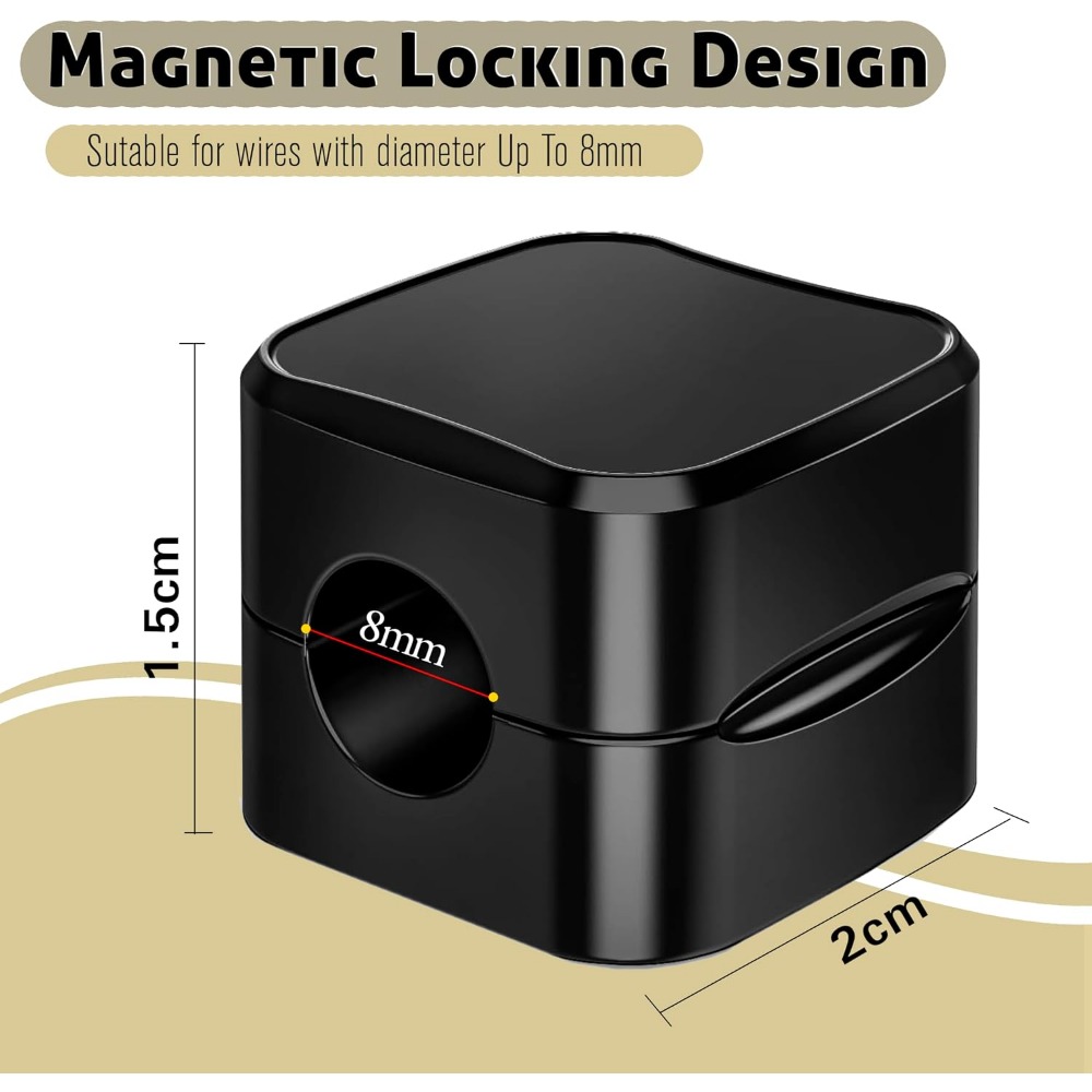 Clips Magnéticos para Cables:  - Home Office Organization reseña y precio