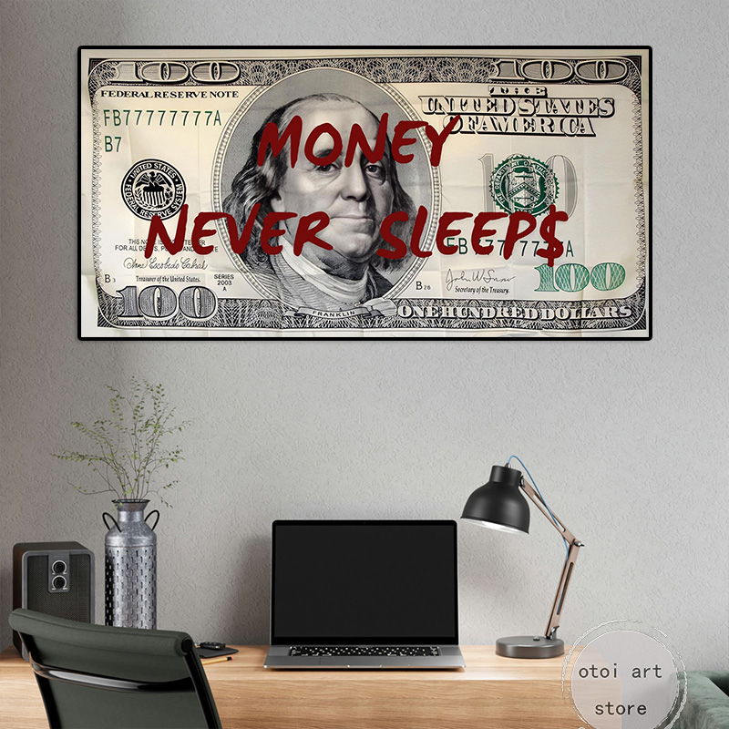 El dinero nunca duerme inspira - Home Office Room Inspiration reseña y precio