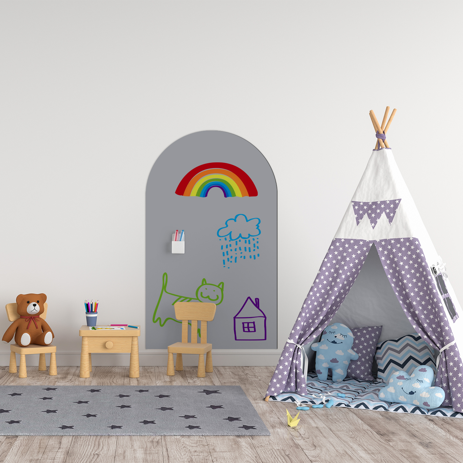 1 Pieza de Adhesivo Decorativo - Whiteboard Magnetic reseña y precio