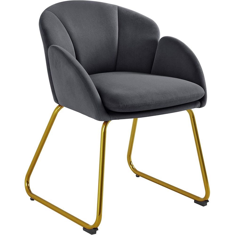Sillón de terciopelo con forma - Home Office Kitchen reseña y precio