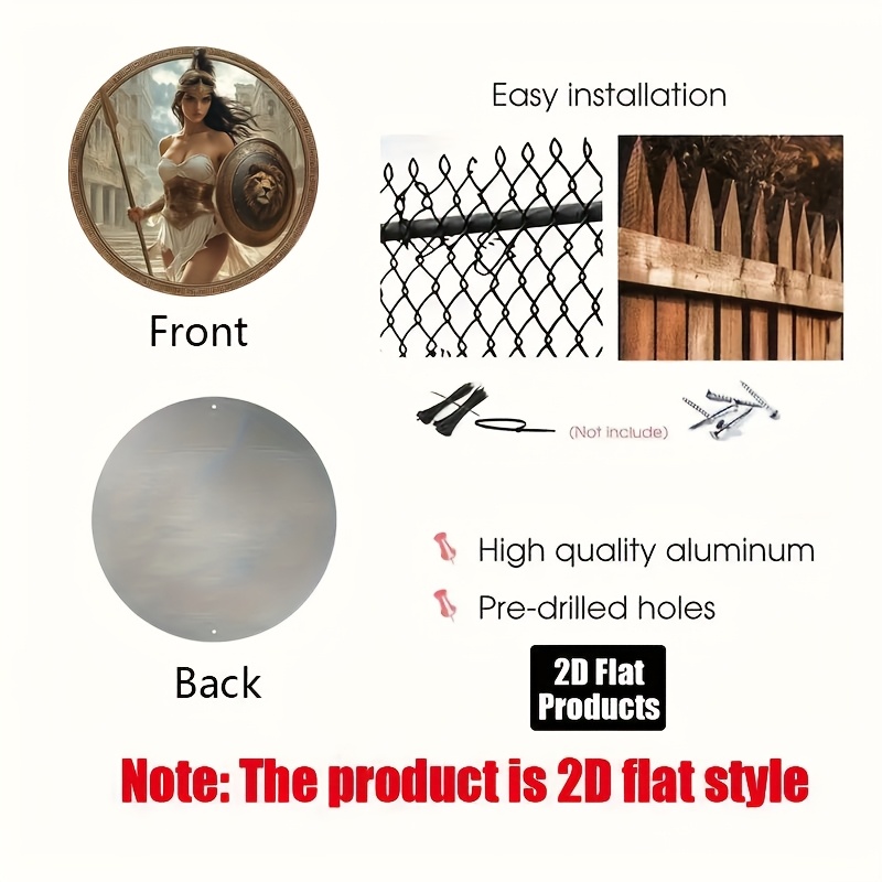 Arte de Pared Redondo de Guerr - Home Office Kitchen reseña y precio