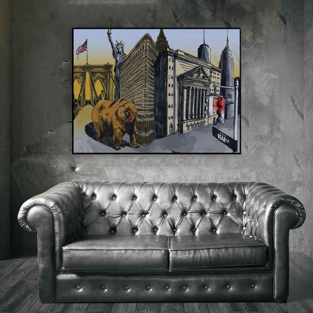 Obra de arte del oso |   Nueva - Home Office York reseña y precio