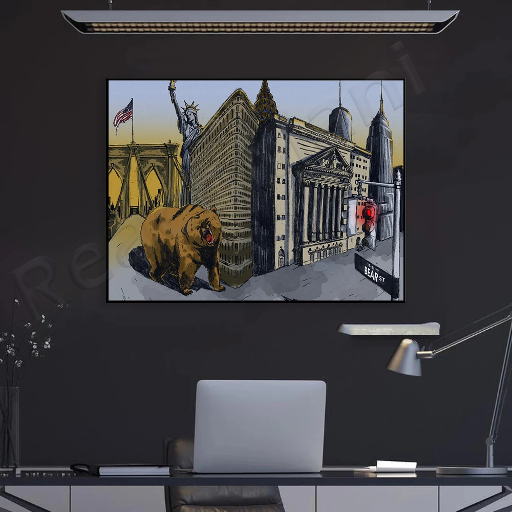 Obra de arte del oso |   Nueva - Home Office York reseña y precio