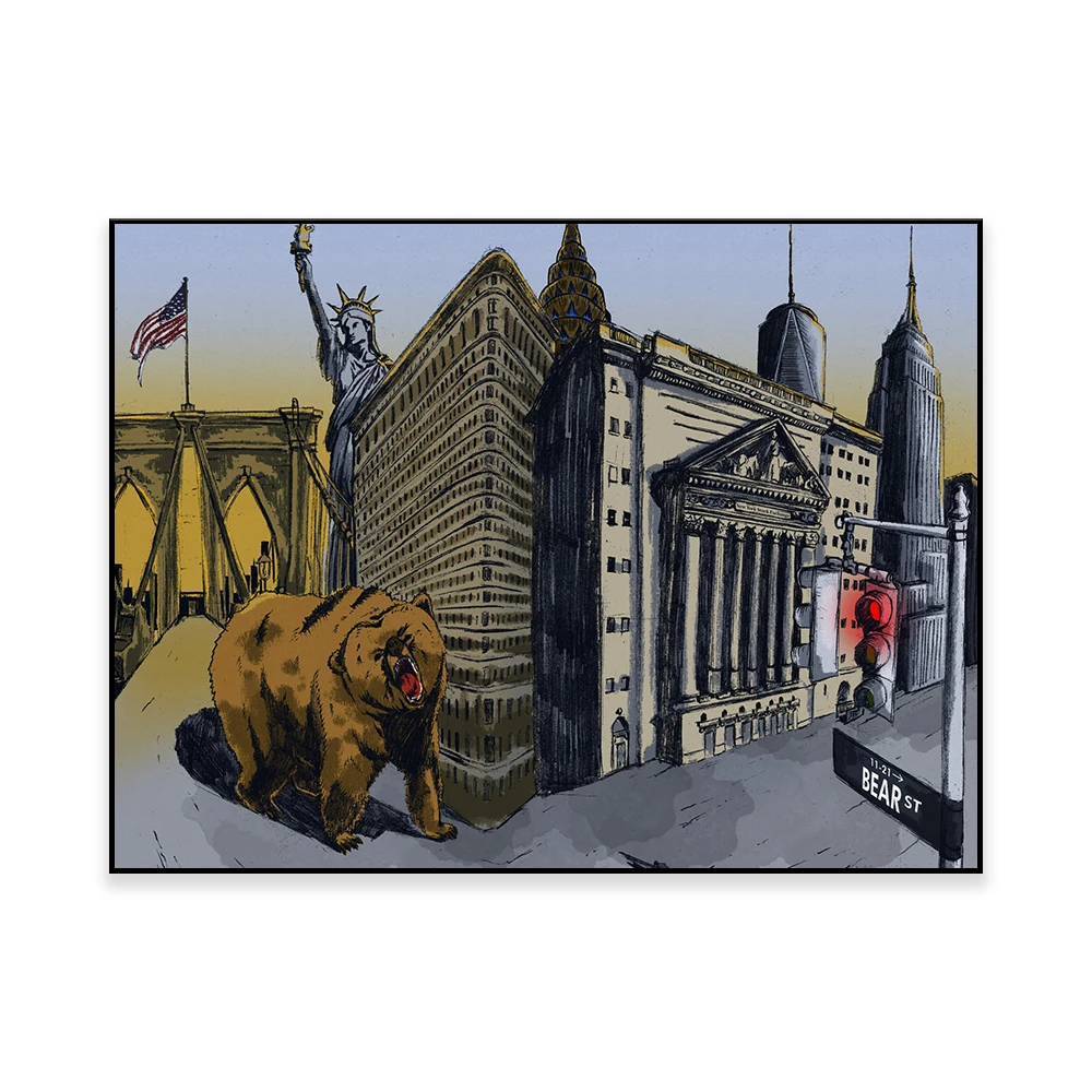 Obra de arte del oso |   Nueva - Home Office York reseña y precio