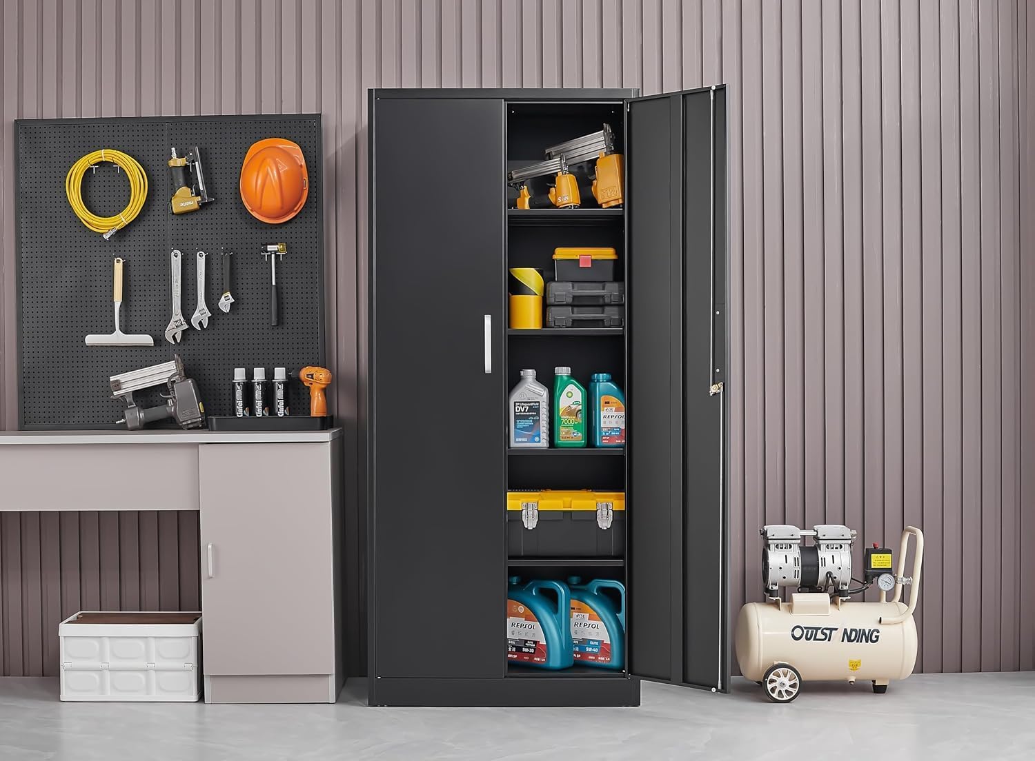 Armario de almacenamiento metá - Home Office Kitchen reseña y precio